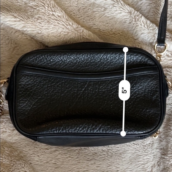 Coach- Black Pebbled Leather Crossbody - Picture 7 of 9